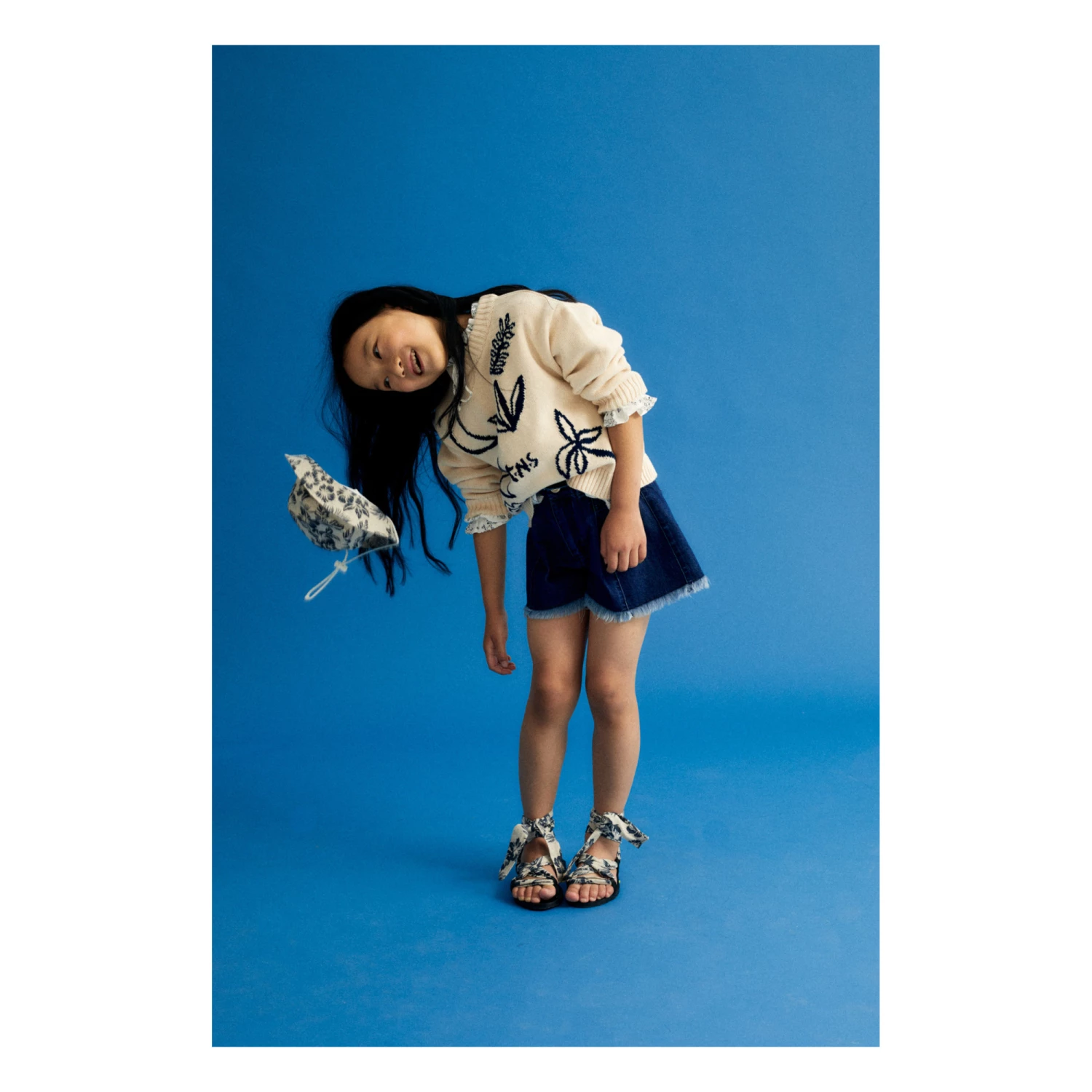 Discount ๐ Leah Organic Cotton Shorts Denim blue the new society Fashion Teen, Children ๐ 3 Discount ๐ Leah Organic Cotton Shorts Denim blue the new society Fashion Teen, Children ๐ - Image 3