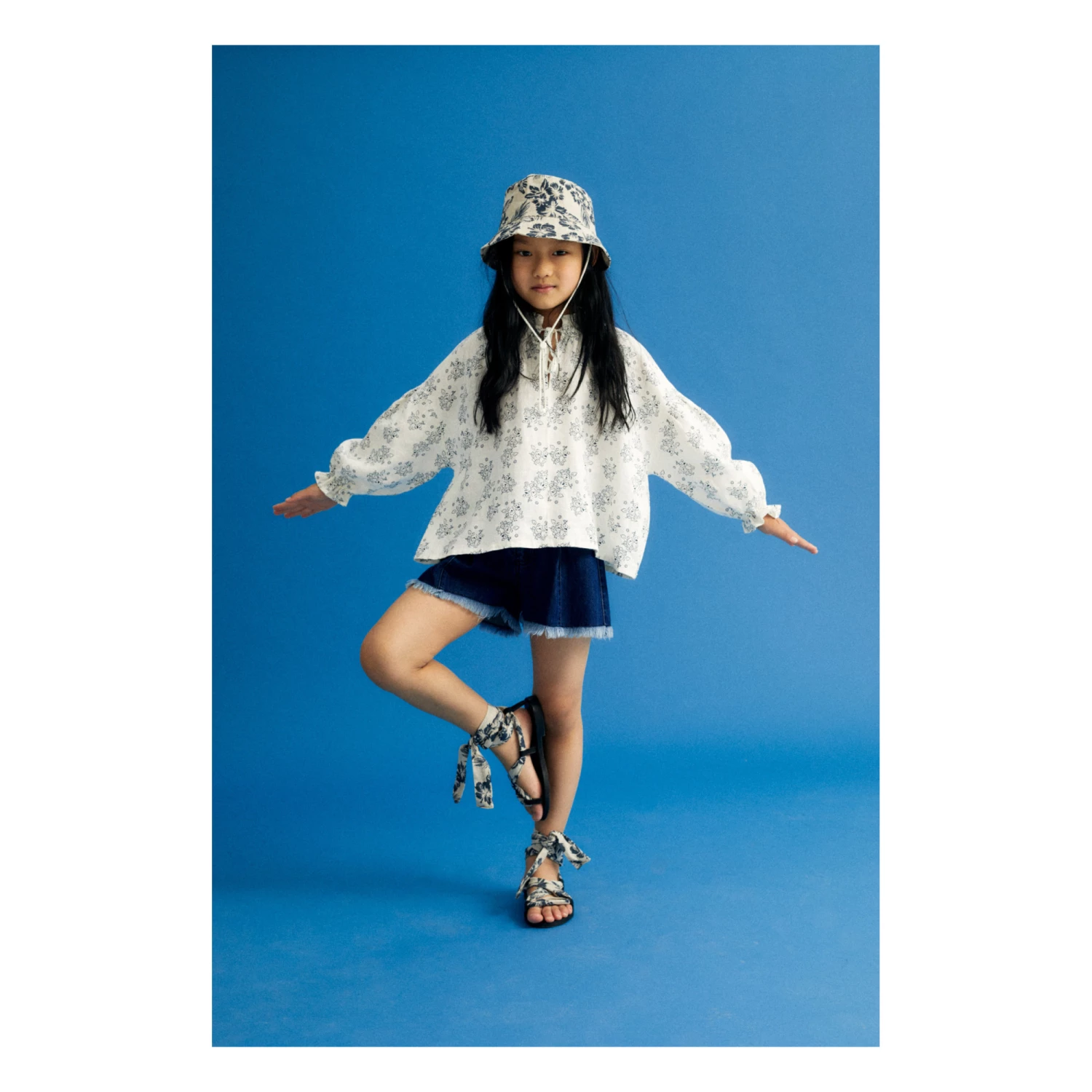 Discount ๐ Leah Organic Cotton Shorts Denim blue the new society Fashion Teen, Children ๐ 4 Discount ๐ Leah Organic Cotton Shorts Denim blue the new society Fashion Teen, Children ๐ - Image 4