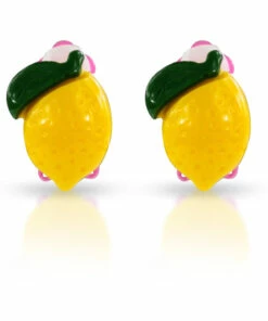 Best Pirce 🔔 Lemon Earrings Yellow Milk x Soda Fashion Children ⭐