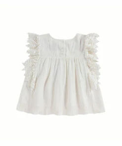 Buy ⌛ Leonia Organic Cotton Muslin Blouse Ecru Louise Misha Fashion Children 🎉 -Outlet Kids' Fashion Store leonia organic cotton muslin blouse ecru louise misha fashion children 7