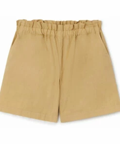 Flash Sale 🔔 Leslie Organic Denim Shorts Straw Yellow Bonpoint Fashion Teen, Children 🔔