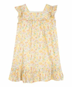 Best deal ⭐ Liberty 👗 Dress Yellow Tartine et Chocolat Fashion Children ✨ -Outlet Kids' Fashion Store liberty dress yellow tartine et chocolat fashion children 2