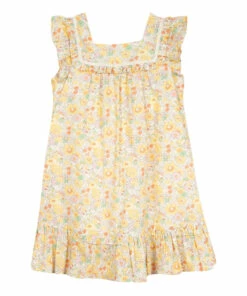 Best deal ⭐ Liberty 👗 Dress Yellow Tartine et Chocolat Fashion Children ✨