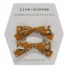 Best Pirce 🎁 Liberty Hairslides - Set of 2 Ochre Five / Eleven Fashion Children 🎉