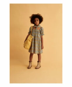 Wholesale 💯 Liberty Mini 👗 Dress Blue Green the new society Fashion Teen, Children 🧨 -Outlet Kids' Fashion Store liberty mini dress blue green the new society fashion teen children 2