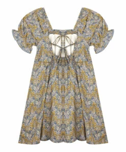 Wholesale 💯 Liberty Mini 👗 Dress Blue Green the new society Fashion Teen, Children 🧨 -Outlet Kids' Fashion Store liberty mini dress blue green the new society fashion teen children 4