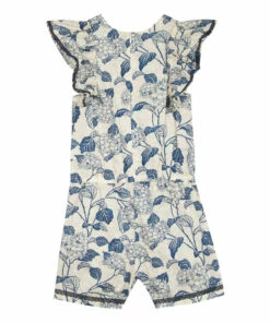 Cheapest ⭐ Liberty Playsuit Navy blue Tartine et Chocolat Fashion Children ❤️ -Outlet Kids' Fashion Store liberty playsuit navy blue tartine et chocolat fashion children 2