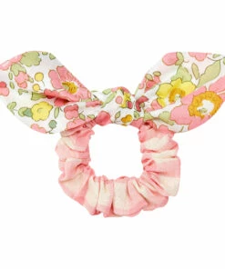 Coupon 🧨 Liberty Print Gingham Scrunchie Pink Bonton Fashion Children 💯