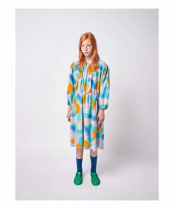 Promo 😍 Lightweight Fleece 👗 Dress Light blue Bobo Choses Fashion Children 🔔 -Outlet Kids' Fashion Store lightweight fleece dress light blue bobo choses fashion children 3