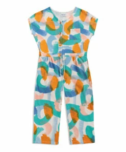 Promo 🧨 Lightweight Organic Fleece Jumpsuit Ecru Bobo Choses Fashion Children 🎁