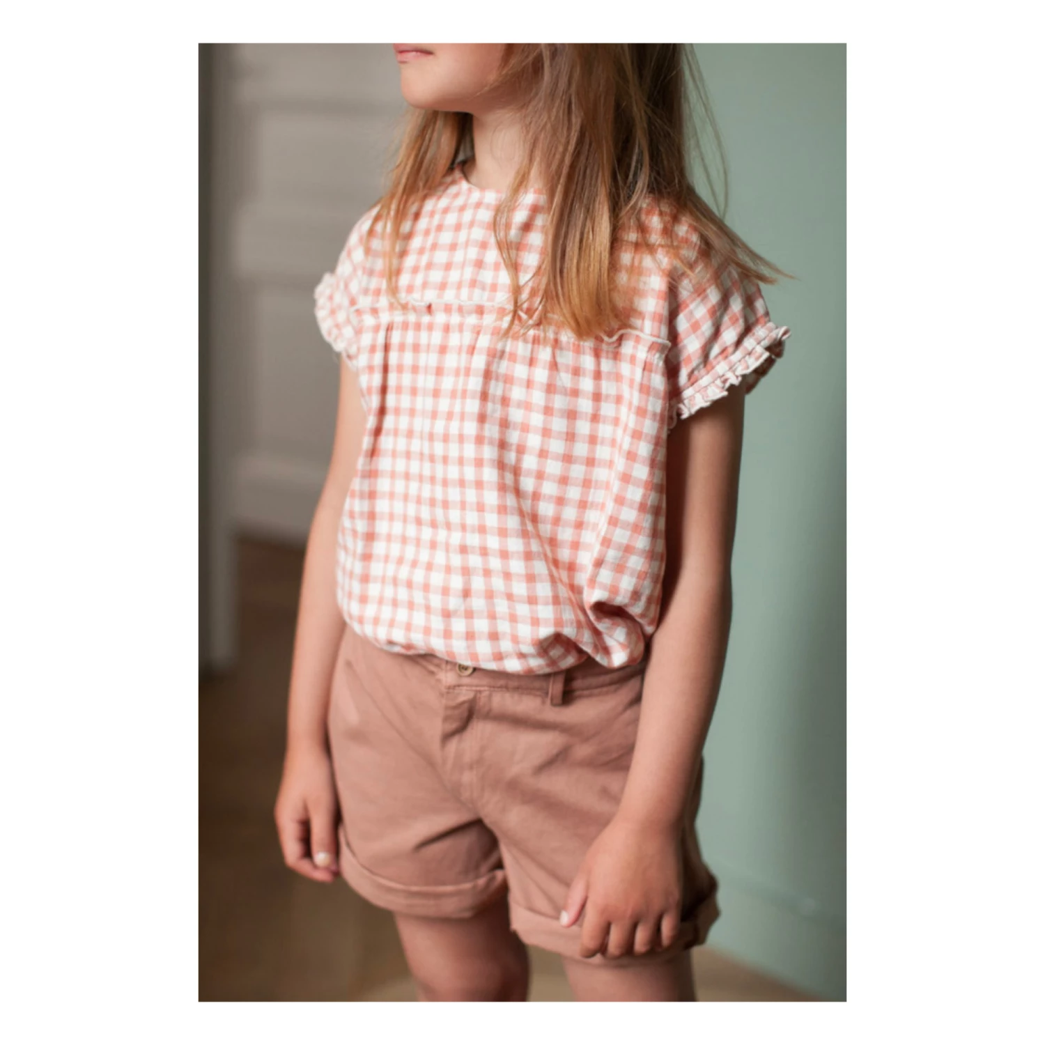 Best Sale 🤩 Lila Cotton Muslin Blouse Pink Marlot Paris Fashion Baby, Children 🔥 2 Best Sale 🤩 Lila Cotton Muslin Blouse Pink Marlot Paris Fashion Baby, Children 🔥 - Image 2