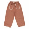 Brand new 👍 Lilo Organic Cotton Checked Trousers Rust Liilu Fashion Children 🧨