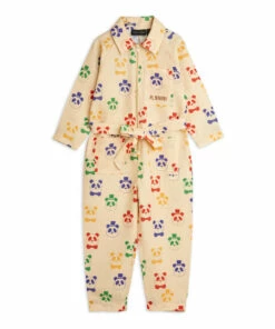 Best deal 🔔 Linen and Organic Cotton Linen Jumpsuit Beige Mini Rodini Fashion Children ⌛