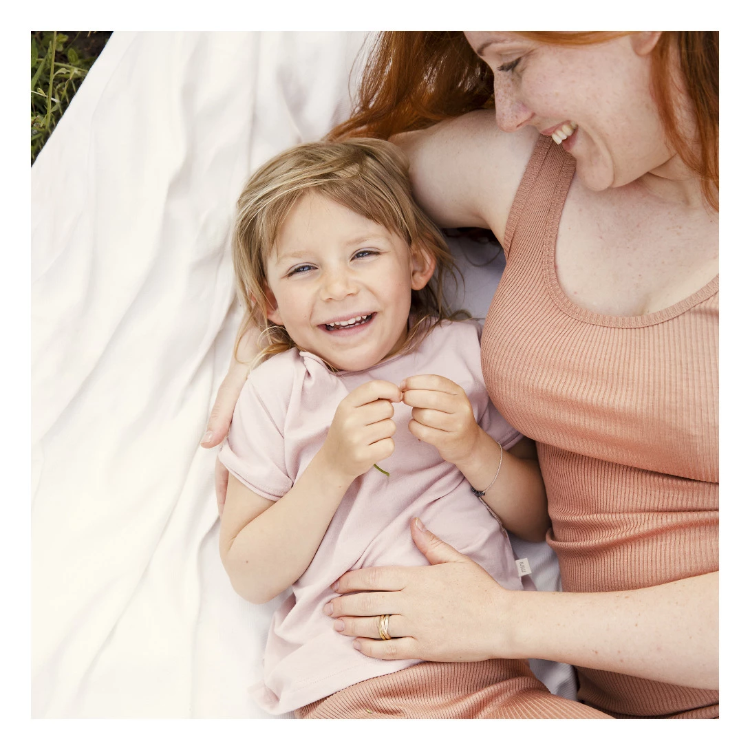 Outlet ๐ Linen and Organic Cotton T-shirt Pale pink Minimalisma Fashion Baby, Children ๐ 2 Outlet ๐ Linen and Organic Cotton T-shirt Pale pink Minimalisma Fashion Baby, Children ๐ - Image 2