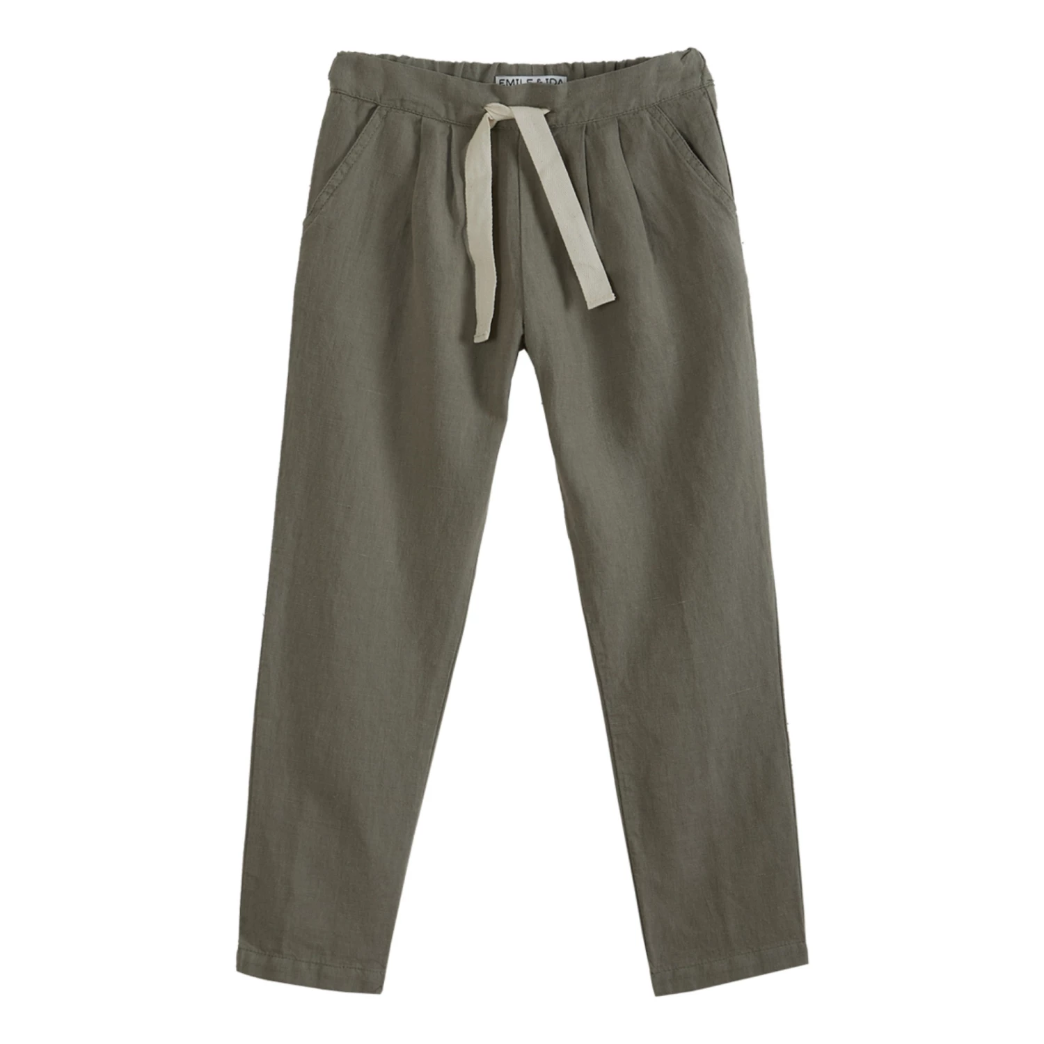 Cheapest 🔔 Linen Trousers Olive green Emile et Ida Fashion Children ⭐ 1 Cheapest 🔔 Linen Trousers Olive green Emile et Ida Fashion Children ⭐