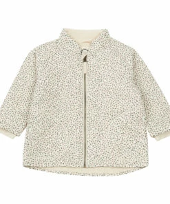 Hot Sale ⌛ Little Flowers Thermo Jacket Cream Konges Slojd Fashion Children ✔️