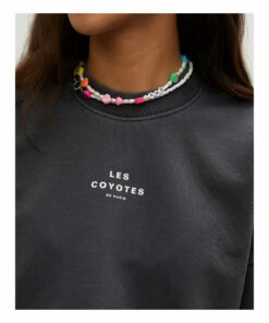 Best Pirce ✨ Liz Sweatshirt Dark grey Les Coyotes de Paris Fashion Teen, Children 🔥 -Outlet Kids' Fashion Store liz sweatshirt dark grey les coyotes de paris fashion teen children 3