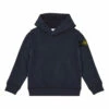 New ✔️ Logo Hoodie Navy blue Stone Island Fashion Teen, Children 😀