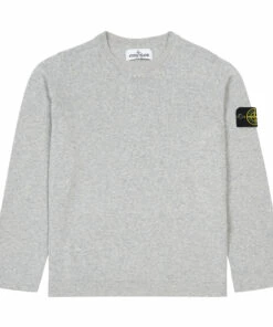 New 👏 Logo Jumper Grey Stone Island Fashion Teen, Children 🎁