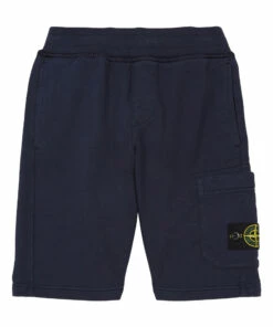 Outlet 🛒 Logo Shorts Navy blue Stone Island Fashion Teen, Children 🛒