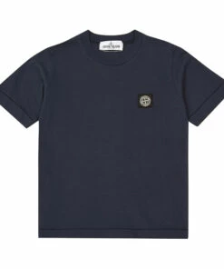 Wholesale 🛒 Logo T-shirt Navy blue Stone Island Fashion Teen, Children 🧨
