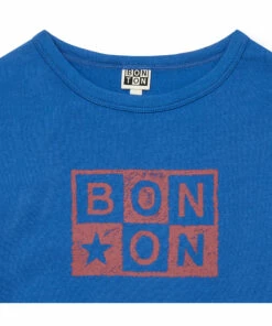 Best Sale ⭐ Logoboy Organic Cotton T-shirt Blue Bonton Fashion Children ⌛ -Outlet Kids' Fashion Store logoboy organic cotton t shirt blue bonton fashion children 2