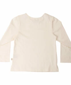 Best Pirce ⭐ Long Organic Cotton T-shirt Cream Minimalisma Fashion Children 🎁 -Outlet Kids' Fashion Store long organic cotton t shirt cream minimalisma fashion children 2