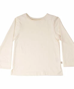 Best Pirce ⭐ Long Organic Cotton T-shirt Cream Minimalisma Fashion Children 🎁
