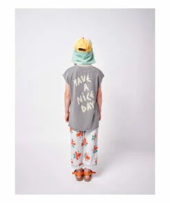 Best deal ❤️ Long Organic Cotton Tank Top Grey Bobo Choses Fashion Children ✨ -Outlet Kids' Fashion Store long organic cotton tank top grey bobo choses fashion children 5