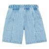 Buy 💯 Long Organic Denim Shorts Denim bleached Hundred Pieces Fashion Teen, Children 🎉