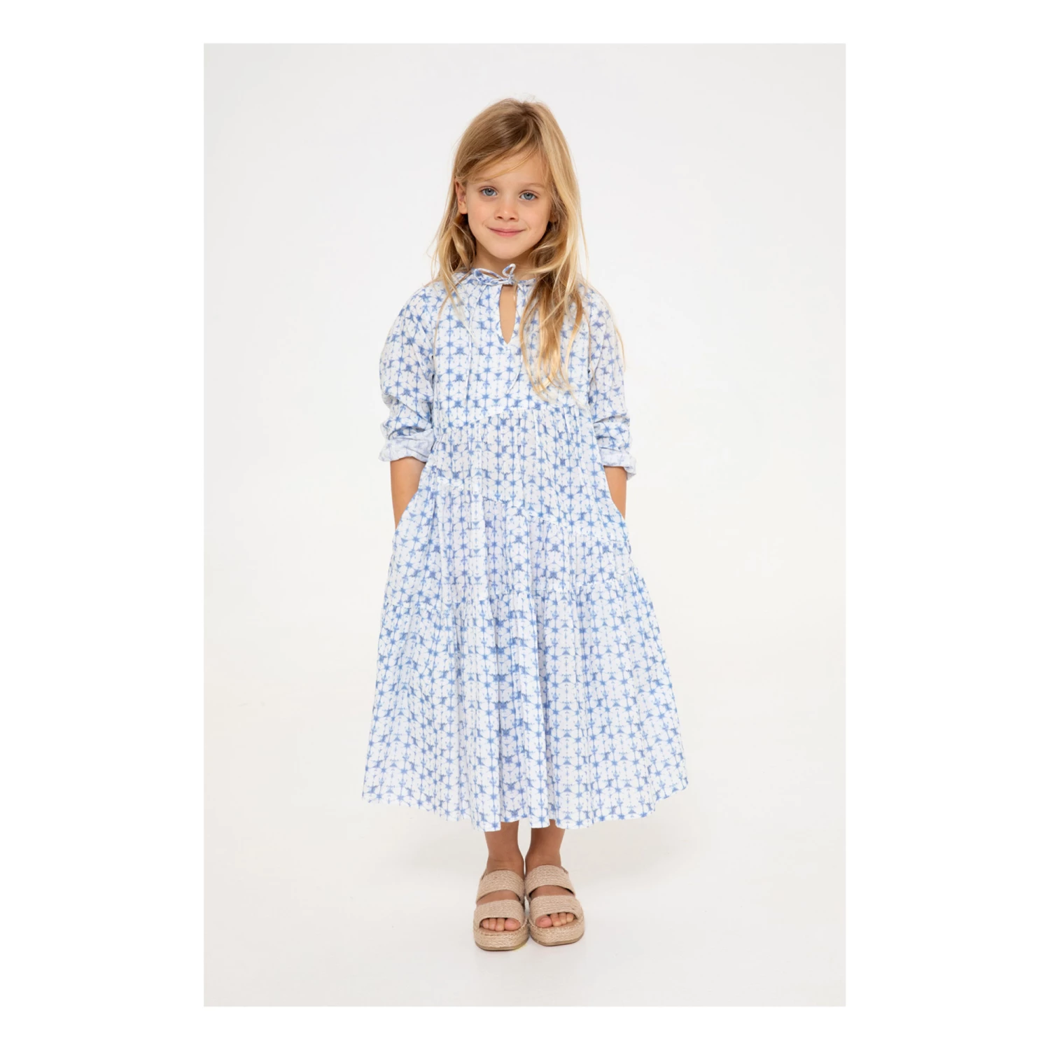 Coupon โ Long Sleeve ๐ Dress Blue Simple Kids Fashion Teen, Children โญ 2 Coupon โ Long Sleeve ๐ Dress Blue Simple Kids Fashion Teen, Children โญ - Image 2