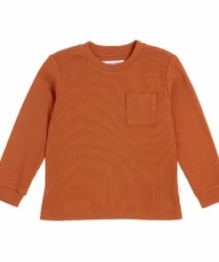 Best deal 🎁 Long-sleeved T-shirt Rust Petit Lem Fashion Children ✨