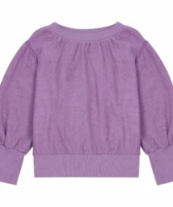 Outlet 💯 Longlivethequeen x Smallable Collaboration - Organic Cotton Sweatshirt Purple Longlivethequeen Fashion Teen, Children 👏