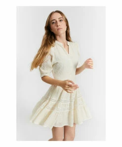 Best deal 😀 Lorient 👗 Dress Ecru Indee Fashion Teen, Children 🌟 -Outlet Kids' Fashion Store lorient dress ecru indee fashion teen children 3