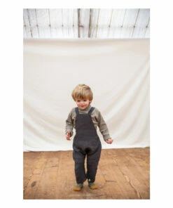 Outlet 👍 Lou Linen Overalls Charcoal grey Matona Fashion Baby, Children 🔥 -Outlet Kids' Fashion Store lou linen overalls charcoal grey matona fashion baby children 1