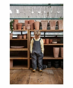 Outlet 👍 Lou Linen Overalls Charcoal grey Matona Fashion Baby, Children 🔥 -Outlet Kids' Fashion Store lou linen overalls charcoal grey matona fashion baby children 5