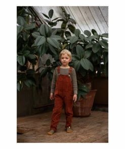 Wholesale 💯 Luka Organic Cotton Corduroy Overalls Brick red Matona Fashion Baby, Children 🤩 -Outlet Kids' Fashion Store luka organic cotton corduroy overalls brick red matona fashion baby children 2