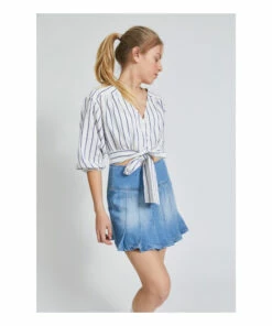 Discount 👍 Luna Blouse White Indee Fashion Teen, Children 🎁 -Outlet Kids' Fashion Store luna blouse white indee fashion teen children 3