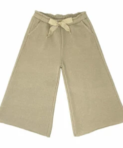 Best deal 🤩 Lurex Fleece Wide-Legged Trousers Ecru Zhoe & Tobiah Fashion Children 🧨