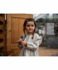 Flash Sale 💯 Luzia Linen Blouse Light eather grey Matona Fashion Baby, Children ❤️ -Outlet Kids' Fashion Store luzia linen blouse light eather grey matona fashion baby children 4