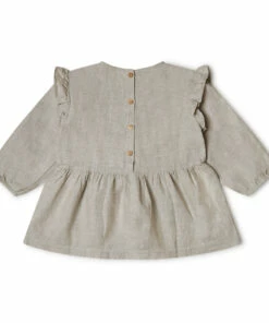 Flash Sale 💯 Luzia Linen Blouse Light eather grey Matona Fashion Baby, Children ❤️ -Outlet Kids' Fashion Store luzia linen blouse light eather grey matona fashion baby children 8