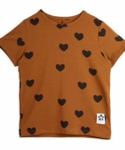 Best reviews of 🔔 Lyocell Heart T-shirt Brown Mini Rodini Fashion Baby, Children ❤️
