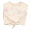 Flash Sale 🤩 Madonna Cropped Fleece Tie-Dye T-shirt Ecru Louis Louise Fashion Children ✨