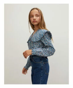 Brand new 😍 Maeva Blouse Blue Les Coyotes de Paris Fashion Teen, Children ⌛ -Outlet Kids' Fashion Store maeva blouse blue les coyotes de paris fashion teen children 3