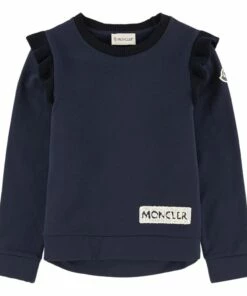 Wholesale 🌟 Maglia Sweatshirt Navy blue Moncler Fashion Teen, Children 👍