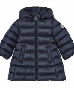 Coupon ✨ Majeure Down Jacket Navy blue Moncler Fashion Baby, Children 👍