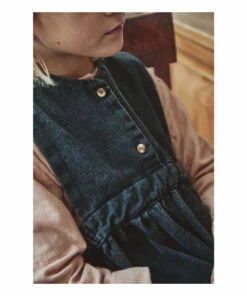 Cheap 🛒 Mango 👗 Dress Denim black Poudre Organic Fashion Children 😀 -Outlet Kids' Fashion Store mango dress denim black poudre organic fashion children 5