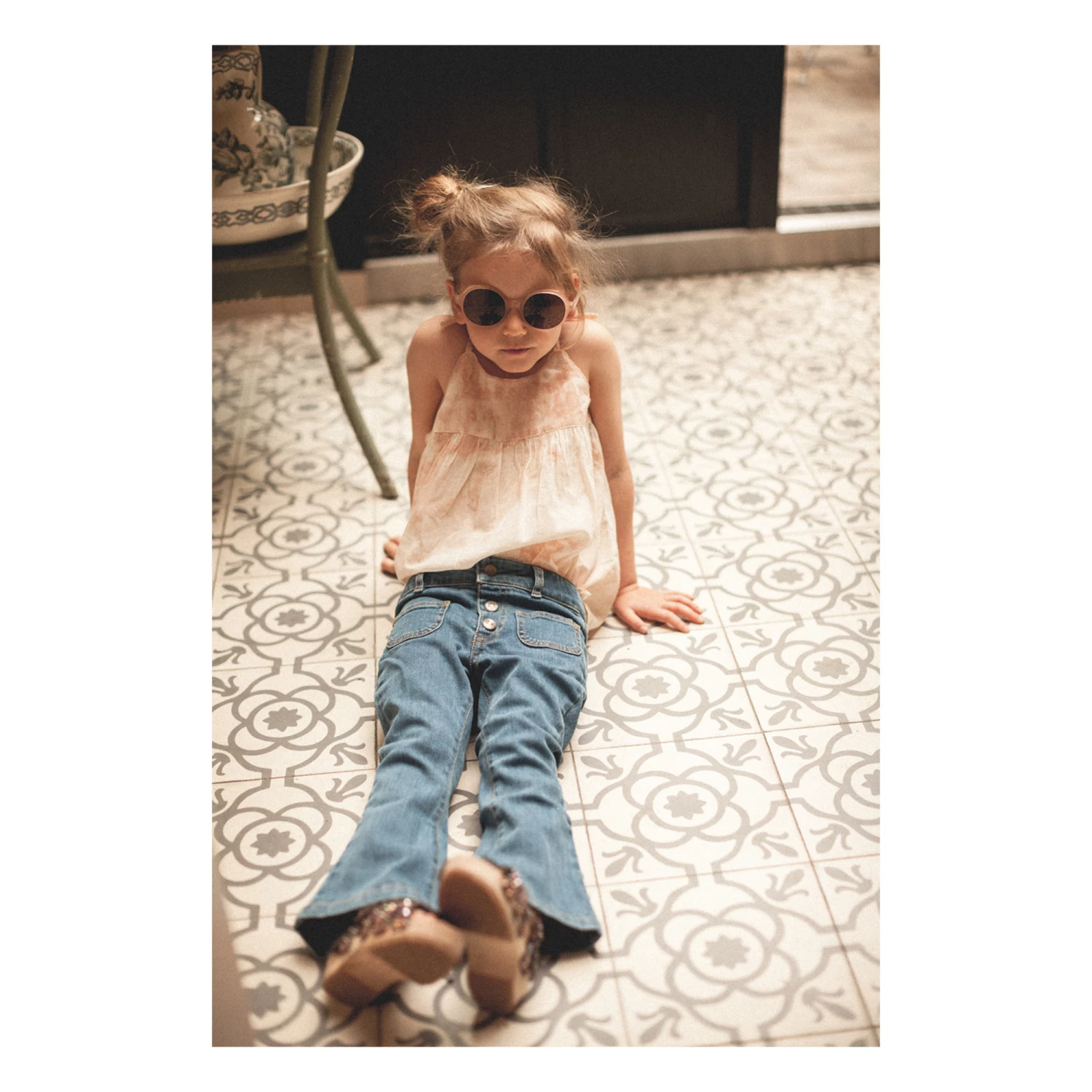 Promo ❤️ Mao Tie-Dye Top Pale pink Louis Louise Fashion Children 😀 2 Promo ❤️ Mao Tie-Dye Top Pale pink Louis Louise Fashion Children 😀 - Image 2