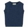 Best deal ❤️ Mara Cotton and Cashmere Vest Petrol blue Yoli & Otis Fashion Children 👏