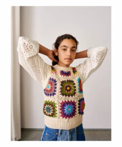 Deals 🛒 Mardy Crochet Top Ecru Bellerose Fashion Teen, Children 💯 -Outlet Kids' Fashion Store mardy crochet top ecru bellerose fashion teen children 2